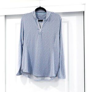 Peter Millar Large In a Pickle SPF Long Sleeve Quarter Zip Pullover